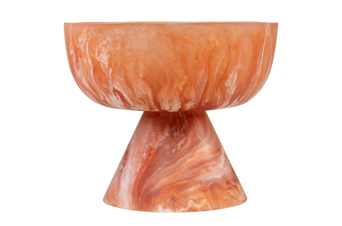 Casa Padrino Cuenco de Lujo Beige / Rojo Vino Ø 16 x H. 13,5 cm - Pequeño Cuenco Decorativo de Resina Translúcida Rojo Rubí y Crema - Accesorios de Decoración de Lujo Casa Padrino Cuenco de Lujo Beige / Rojo Vino Ø 16 x H. 13,5 cm - Pequeño Cuenco Decorativo de Resina Translúcida Rojo Rubí y Crema - Accesorios de Decoración de Lujo