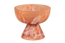 Casa Padrino Cuenco de Lujo Beige / Rojo Vino Ø 16 x H. 13,5 cm - Pequeño Cuenco Decorativo de Resina Translúcida Rojo Rubí y Crema - Accesorios de Decoración de Lujo Casa Padrino Cuenco de Lujo Beige / Rojo Vino Ø 16 x H. 13,5 cm - Pequeño Cuenco Decorativo de Resina Translúcida Rojo Rubí y Crema - Accesorios de Decoración de Lujo