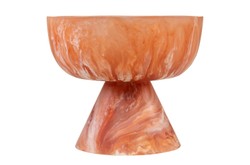 Casa Padrino Cuenco de Lujo Beige / Rojo Vino Ø 16 x H. 13,5 cm - Pequeño Cuenco Decorativo de Resina Translúcida Rojo Rubí y Crema - Accesorios de Decoración de Lujo Casa Padrino Cuenco de Lujo Beige / Rojo Vino Ø 16 x H. 13,5 cm - Pequeño Cuenco Decorativo de Resina Translúcida Rojo Rubí y Crema - Accesorios de Decoración de Lujo