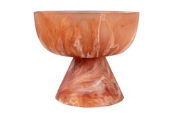 Casa Padrino Cuenco de Lujo Beige / Rojo Vino Ø 16 x H. 13,5 cm - Pequeño Cuenco Decorativo de Resina Translúcida Rojo Rubí y Crema - Accesorios de Decoración de Lujo Casa Padrino Cuenco de Lujo Beige / Rojo Vino Ø 16 x H. 13,5 cm - Pequeño Cuenco Decorativo de Resina Translúcida Rojo Rubí y Crema - Accesorios de Decoración de Lujo