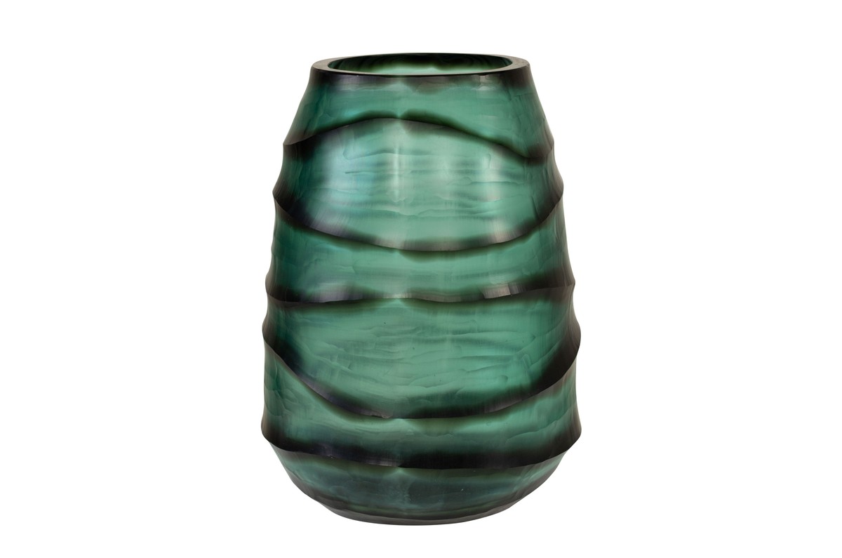 Casa Padrino Portavelas de Lujo Turquesa / Gris 26 x 19,5 x H. 24 cm - Portavelas de Vidrio Macizo de Color Aqua y Gris, Utilizable también como Jarrón - Accesorios de Decoración de Lujo Casa Padrino Portavelas de Lujo Turquesa / Gris 26 x 19,5 x H. 24 cm - Portavelas de Vidrio Macizo de Color Aqua y Gris, Utilizable también como Jarrón - Accesorios de Decoración de Lujo