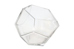 Casa Padrino Cuenco de Lujo Ø 24,5 x H. 19,5 cm - Gran Cuenco Decorativo de Vidrio Transparente Macizo con Facetado de Talla Diamante - Accesorios de Decoración de Lujo Casa Padrino Cuenco de Lujo Ø 24,5 x H. 19,5 cm - Gran Cuenco Decorativo de Vidrio Transparente Macizo con Facetado de Talla Diamante - Accesorios de Decoración de Lujo