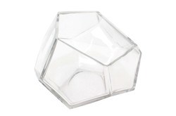 Casa Padrino Cuenco de Lujo Ø 24,5 x H. 19,5 cm - Gran Cuenco Decorativo de Vidrio Transparente Macizo con Facetado de Talla Diamante - Accesorios de Decoración de Lujo Casa Padrino Cuenco de Lujo Ø 24,5 x H. 19,5 cm - Gran Cuenco Decorativo de Vidrio Transparente Macizo con Facetado de Talla Diamante - Accesorios de Decoración de Lujo