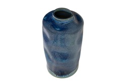 Casa Padrino Jarrón de Lujo Azul Ø 23,5 x H. 41,5 cm - Jarrón Alto Redondo de Porcelana Fina en Azul Intenso - Accesorios de Decoración de Lujo Casa Padrino Jarrón de Lujo Azul Ø 23,5 x H. 41,5 cm - Jarrón Alto Redondo de Porcelana Fina en Azul Intenso - Accesorios de Decoración de Lujo