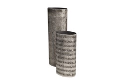 Casa Padrino Set de 2 Jarrones de Lujo Negro / Blanco - 2 Jarrones Ovalados de Porcelana Fina en Blanco y Negro - Accesorios de Decoración de Lujo Casa Padrino Set de 2 Jarrones de Lujo Negro / Blanco - 2 Jarrones Ovalados de Porcelana Fina en Blanco y Negro - Accesorios de Decoración de Lujo