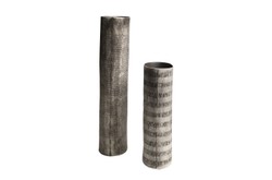 Casa Padrino Set de 2 Jarrones de Lujo Negro / Blanco - 2 Jarrones Ovalados de Porcelana Fina en Blanco y Negro - Accesorios de Decoración de Lujo Casa Padrino Set de 2 Jarrones de Lujo Negro / Blanco - 2 Jarrones Ovalados de Porcelana Fina en Blanco y Negro - Accesorios de Decoración de Lujo
