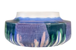 Casa Padrino Cuenco de Lujo Ø 36,5 x H. 16 cm - Gran Cuenco Decorativo de Fina Porcelana con Acabado Freestyle - Accesorios Decorativos de Lujo Casa Padrino Cuenco de Lujo Ø 36,5 x H. 16 cm - Gran Cuenco Decorativo de Fina Porcelana con Acabado Freestyle - Accesorios Decorativos de Lujo