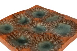Casa Padrino Bandeja de Lujo Naranja 31,5 x 32,5 x H. 3 cm - Bandeja Decorativa y Relieve de Pared en Forma de Anémona de Fina Porcelana - Accesorios Decorativos de Lujo Casa Padrino Bandeja de Lujo Naranja 31,5 x 32,5 x H. 3 cm - Bandeja Decorativa y Relieve de Pared en Forma de Anémona de Fina Porcelana - Accesorios Decorativos de Lujo