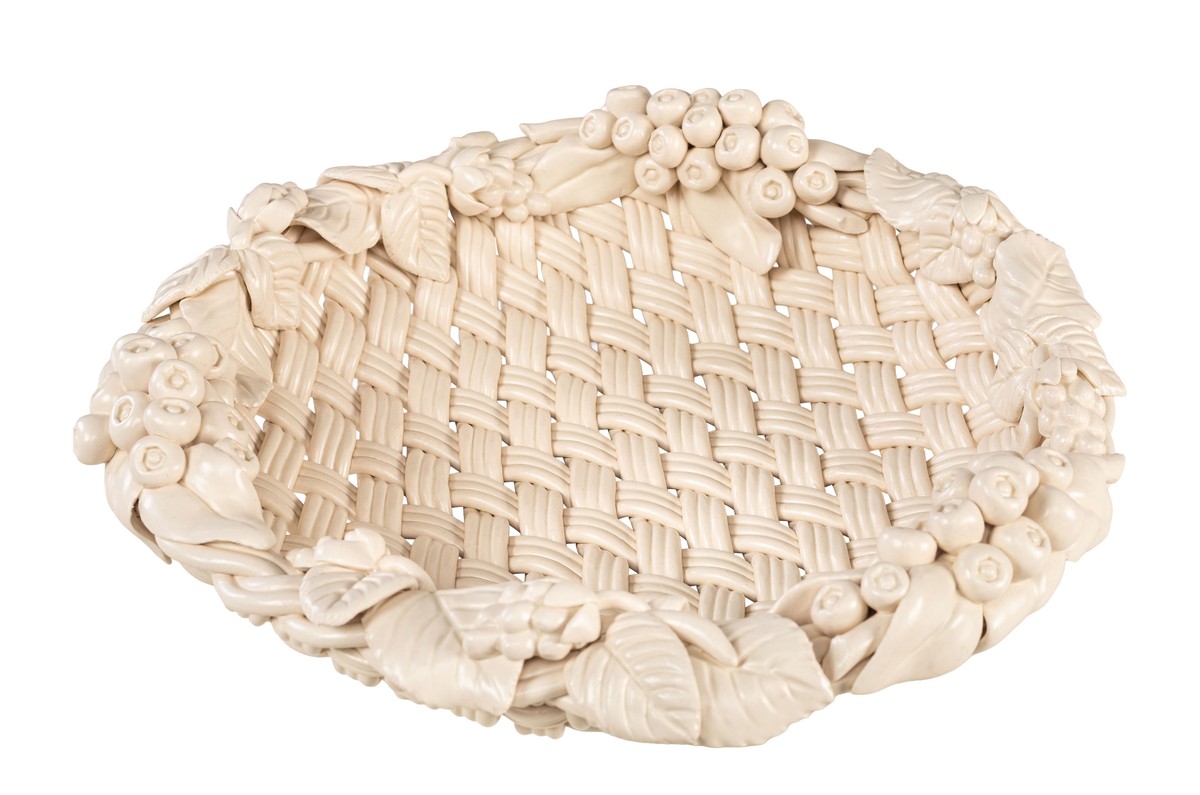 Casa Padrino Cuenco de Lujo Blanco Crema Ø 32 x H. 10 cm - Cuenco Decorativo Redondo de Cerámica de Alta Calidad - Accesorios Decorativos de Lujo Casa Padrino Cuenco de Lujo Blanco Crema Ø 32 x H. 10 cm - Cuenco Decorativo Redondo de Cerámica de Alta Calidad - Accesorios Decorativos de Lujo
