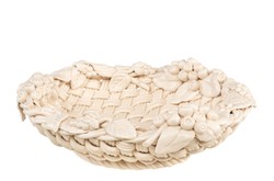 Casa Padrino Cuenco de Lujo Blanco Crema Ø 32 x H. 10 cm - Cuenco Decorativo Redondo de Cerámica de Alta Calidad - Accesorios Decorativos de Lujo Casa Padrino Cuenco de Lujo Blanco Crema Ø 32 x H. 10 cm - Cuenco Decorativo Redondo de Cerámica de Alta Calidad - Accesorios Decorativos de Lujo