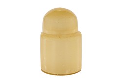 Casa Padrino Luxus Vasen 2er Set Ocker - Zwei Deko Gefäße aus durchgefärbtem Glas - Luxus Deko Accessoires