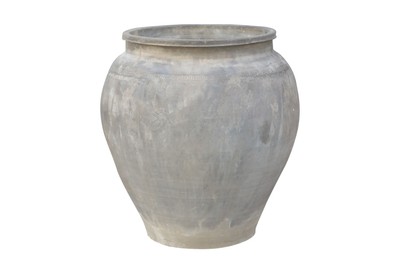 Casa Padrino Luxury Vase Terracotta Coloured 53 x 53 x H. 62 cm - Large Floor Vase made of Terracotta in the Style of Old Clay Vessels - Luxury Deco Accessories
