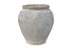 Casa Padrino Jarrón de Lujo Color Terracota 53 x 53 x H. 62 cm - Gran Jarrón de Suelo de Terracota al Estilo de las Antiguas Tinajas - Accesorios Decorativos de Lujo Casa Padrino Jarrón de Lujo Color Terracota 53 x 53 x H. 62 cm - Gran Jarrón de Suelo de Terracota al Estilo de las Antiguas Tinajas - Accesorios Decorativos de Lujo