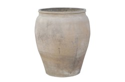 Casa Padrino Jarrón de Lujo Color Terracota 48 x 48 x H. 61 cm - Gran Jarrón de Suelo de Terracota al Estilo de las Antiguas Tinajas - Accesorios Decorativos de Lujo Casa Padrino Jarrón de Lujo Color Terracota 48 x 48 x H. 61 cm - Gran Jarrón de Suelo de Terracota al Estilo de las Antiguas Tinajas - Accesorios Decorativos de Lujo