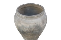 Casa Padrino Vaso di Lusso Color Terracotta 53 x 53 x H. 62 cm - Grande Vaso da Terra in Terracotta nello Stile delle Antiche Giare - Accessori Decorativi di Lusso Casa Padrino Vaso di Lusso Color Terracotta 53 x 53 x H. 62 cm - Grande Vaso da Terra in Terracotta nello Stile delle Antiche Giare - Accessori Decorativi di Lusso