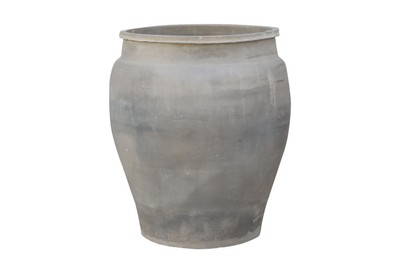 Casa Padrino Vaso di Lusso Color Terracotta 52 x 52 x H. 63 cm - Grande Vaso da Terra in Terracotta nello Stile delle Antiche Giare - Accessori Decorativi di Lusso