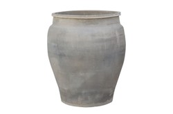 Casa Padrino Jarrón de Lujo Color Terracota 52 x 52 x H. 63 cm - Gran Jarrón de Suelo de Terracota al Estilo de las Antiguas Tinajas - Accesorios Decorativos de Lujo Casa Padrino Jarrón de Lujo Color Terracota 52 x 52 x H. 63 cm - Gran Jarrón de Suelo de Terracota al Estilo de las Antiguas Tinajas - Accesorios Decorativos de Lujo