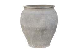 Casa Padrino Luxury Vase 54 x 54 x H. 62 cm - Large Terracotta Vase in Rustic Antique Look - Luxury Deco Accessories