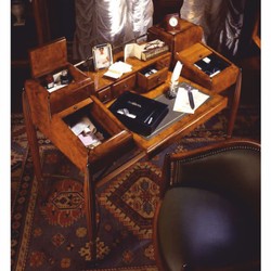 Casa Padrino secretario Biedermeier de lujo en madera maciza marrón / verde / oro / negro 120 cm - Mobiliario de oficina Biedermeier - Hecho en Italia Casa Padrino secretario Biedermeier de lujo en madera maciza marrón / verde / oro / negro 120 cm - Mobiliario de oficina Biedermeier - Hecho en Italia