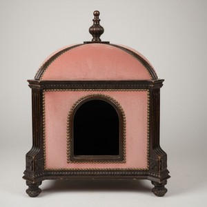 Casa Padrino Niche de Luxe pour Chien et Chat Rose / Marron L. env. 53 x P. 53 cm - Maison Animal à Toit Bombé Casa Padrino Niche de Luxe pour Chien et Chat Rose / Marron L. env. 53 x P. 53 cm - Maison Animal à Toit Bombé