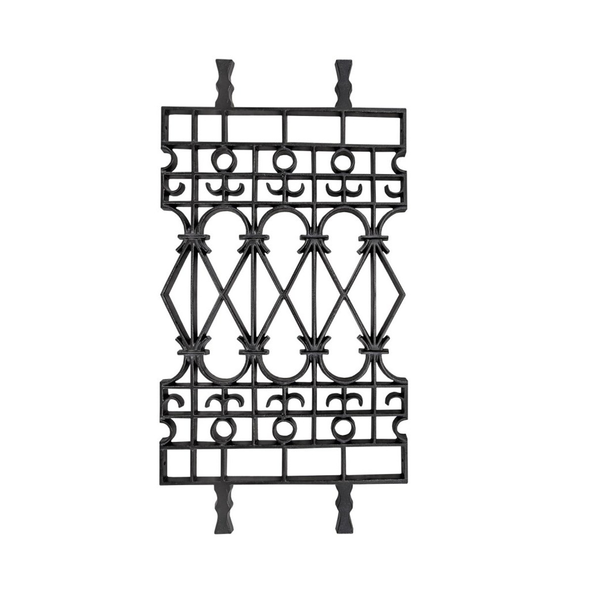 Casa Padrino balaustrada de hierro fundido negra 58,5 x Al. 110 cm - Suntuoso panel de barandilla de estilo gótico con ornamento de arco apuntado - Barandilla de balcón y escalera Casa Padrino balaustrada de hierro fundido negra 58,5 x Al. 110 cm - Suntuoso panel de barandilla de estilo gótico con ornamento de arco apuntado - Barandilla de balcón y escalera
