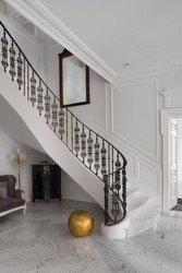 Casa Padrino balaustre de hierro fundido negro 14,5 x Al. 92 cm - Suntuoso balaustre decorativo con ornamento - Barandilla de balcón y escalera