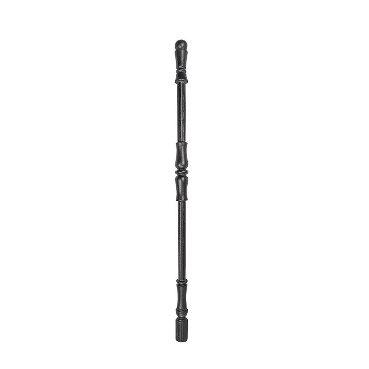 Casa Padrino poste de barandilla de hierro fundido negro Al. 98 cm - Suntuoso poste decorativo - Barandilla de balcón y escalera Casa Padrino poste de barandilla de hierro fundido negro Al. 98 cm - Suntuoso poste decorativo - Barandilla de balcón y escalera
