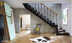 Casa Padrino poste de barandilla de hierro fundido negro Al. 98 cm - Suntuoso poste decorativo - Barandilla de balcón y escalera Casa Padrino poste de barandilla de hierro fundido negro Al. 98 cm - Suntuoso poste decorativo - Barandilla de balcón y escalera