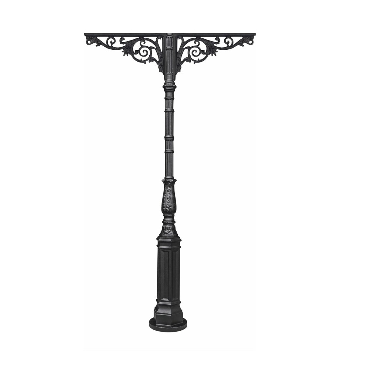 Casa Padrino columna de hierro fundido negra 134,5 x Al. 270 cm - Suntuosa columna de jardín con dos brazos de acanto - Decoración de jardín y terraza Casa Padrino columna de hierro fundido negra 134,5 x Al. 270 cm - Suntuosa columna de jardín con dos brazos de acanto - Decoración de jardín y terraza