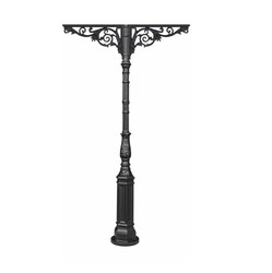 Casa Padrino columna de hierro fundido negra 134,5 x Al. 270 cm - Suntuosa columna de jardín con dos brazos de acanto - Decoración de jardín y terraza Casa Padrino columna de hierro fundido negra 134,5 x Al. 270 cm - Suntuosa columna de jardín con dos brazos de acanto - Decoración de jardín y terraza