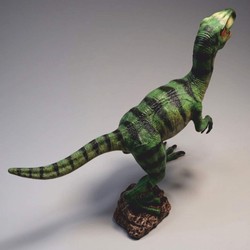 Lebensgroße XXL Garten Terrassen Deko Skulptur Figur Dinosaurier Velociraptor