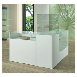 Casa Padrino Comptoir de magasin de Luxe 230 x 50 cm H. 90 cm - Équipement de Magasin - Mobilier de Boutique - Made in Italy