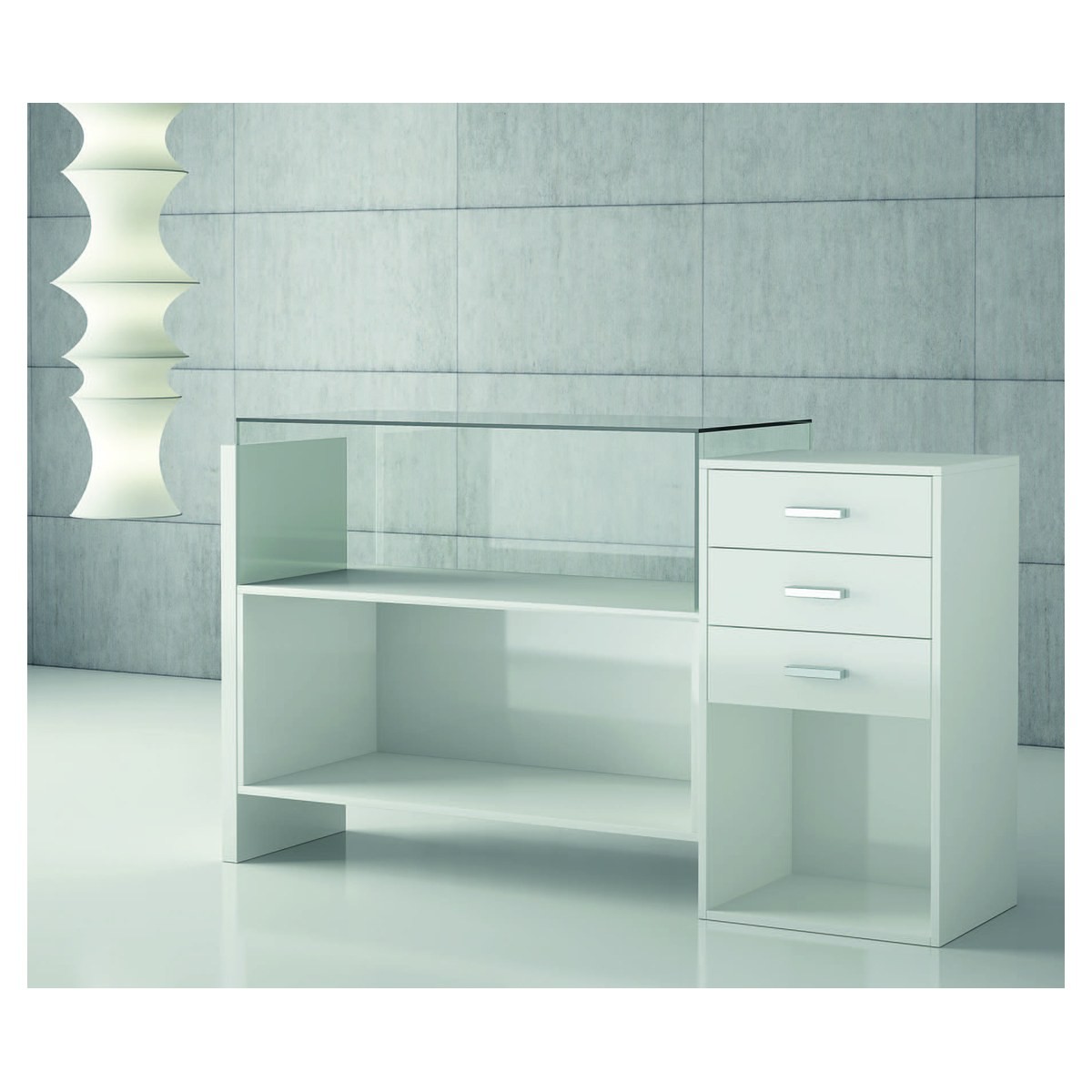 Casa Padrino Luxus Ladentheke 164 x 55 cm H. 95 cm - Ladeneinrichtung - Boutique Möbel - Made in Italy