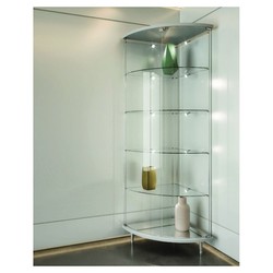 Casa Padrino Luxus Eck-Ladenvitrine 58 x 58 cm H. 190 cm - Ladeneinrichtung - Boutique Möbel - Made in Italy Casa Padrino Luxus Eck-Ladenvitrine 58 x 58 cm H. 190 cm - Ladeneinrichtung - Boutique Möbel - Made in Italy