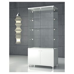 Casa Padrino Vitrina de tienda de Lujo 85 x 45 cm H. 190 cm con LED - Equipamiento de Tiendas - Muebles de Boutique - Made in Italy Casa Padrino Vitrina de tienda de Lujo 85 x 45 cm H. 190 cm con LED - Equipamiento de Tiendas - Muebles de Boutique - Made in Italy