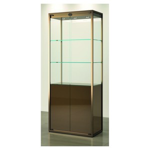 Casa Padrino Vitrine de magasin de Luxe 75 x 45 cm H. 190 cm avec 3 spots LED - Équipement de Magasin - Mobilier de Boutique - Made in Italy Casa Padrino Vitrine de magasin de Luxe 75 x 45 cm H. 190 cm avec 3 spots LED - Équipement de Magasin - Mobilier de Boutique - Made in Italy