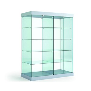 Casa Padrino Vitrine de magasin de Luxe 142 x 60 cm H. 188 cm avec 8 spots LED - Équipement de Magasin - Mobilier de Boutique - Made in Italy Casa Padrino Vitrine de magasin de Luxe 142 x 60 cm H. 188 cm avec 8 spots LED - Équipement de Magasin - Mobilier de Boutique - Made in Italy