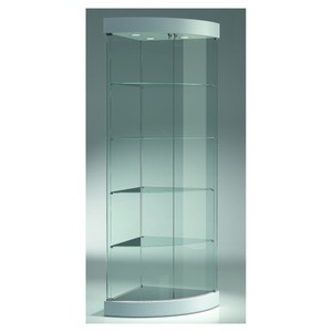 Casa Padrino Vitrine de magasin de Luxe d'angle 58 x 58 cm H. 190 cm avec LED - Équipement de Magasin - Mobilier de Boutique - Made in Italy Casa Padrino Vitrine de magasin de Luxe d'angle 58 x 58 cm H. 190 cm avec LED - Équipement de Magasin - Mobilier de Boutique - Made in Italy