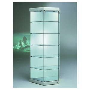 Casa Padrino Vitrine de magasin de Luxe 93 x 44 cm H. 200 cm avec 2 spots LED - Équipement de Magasin - Mobilier de Boutique - Made in Italy Casa Padrino Vitrine de magasin de Luxe 93 x 44 cm H. 200 cm avec 2 spots LED - Équipement de Magasin - Mobilier de Boutique - Made in Italy
