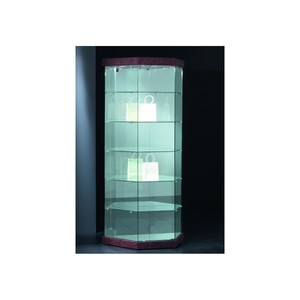 Casa Padrino Vitrine de magasin de Luxe 93 x 44 cm H. 200 cm avec 3 spots LED en forme de trapèze - Équipement de Magasin - Mobilier de Boutique - Made in Italy Casa Padrino Vitrine de magasin de Luxe 93 x 44 cm H. 200 cm avec 3 spots LED en forme de trapèze - Équipement de Magasin - Mobilier de Boutique - Made in Italy