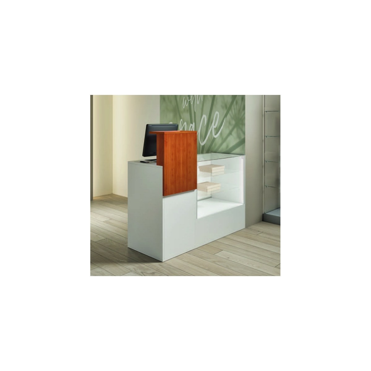 Casa Padrino Luxus Ladentheke 140 x 50 cm H. 90 cm - Ladeneinrichtung - Boutique Möbel - Made in Italy