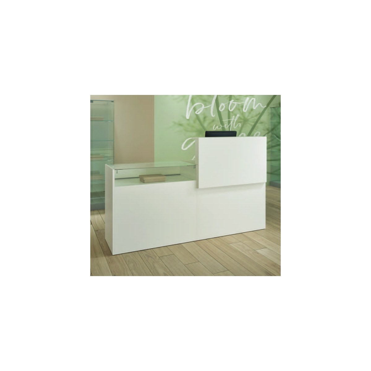Casa Padrino Luxus Ladentheke 180 x 50 cm H. 90 cm - Ladeneinrichtung - Boutique Möbel - Made in Italy