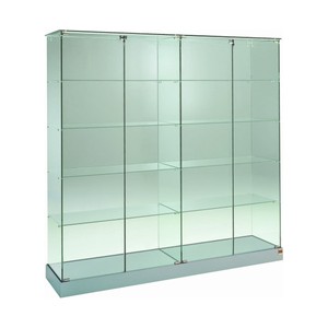 Casa Padrino Vitrine de magasin de Luxe 142 x 46 cm H. 180 cm avec plateau en verre - Équipement de Magasin - Mobilier de Boutique - Made in Italy Casa Padrino Vitrine de magasin de Luxe 142 x 46 cm H. 180 cm avec plateau en verre - Équipement de Magasin - Mobilier de Boutique - Made in Italy