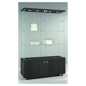 Casa Padrino Vitrine de magasin de Luxe 117 x 40 cm H. 181 cm avec 4 spots LED - Équipement de Magasin - Mobilier de Boutique - Made in Italy Casa Padrino Vitrine de magasin de Luxe 117 x 40 cm H. 181 cm avec 4 spots LED - Équipement de Magasin - Mobilier de Boutique - Made in Italy