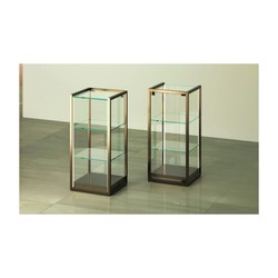 Casa Padrino Comptoir vitrine de Luxe 45 x 45 cm H. 95 cm avec 2 spots LED - Équipement de Magasin - Mobilier de Boutique - Made in Italy Casa Padrino Comptoir vitrine de Luxe 45 x 45 cm H. 95 cm avec 2 spots LED - Équipement de Magasin - Mobilier de Boutique - Made in Italy
