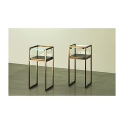 Casa Padrino Luxus Ladentheke 45 x 45 cm H. 95 cm mit LED - Ladeneinrichtung - Boutique Möbel - Made in Italy