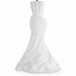 Casa Padrino lampada da tavolo di lusso bianco / crema A. 88 cm - Lampada rotonda da scrivania - Illuminazione di lusso