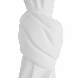 Casa Padrino lampada da tavolo di lusso bianco / crema A. 88 cm - Lampada rotonda da scrivania - Illuminazione di lusso
