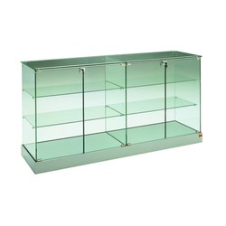 Casa Padrino Comptoir vitrine de Luxe 142 x 46 cm H. 90 cm - Équipement de Magasin - Mobilier de Boutique - Made in Italy