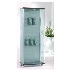 Casa Padrino Vitrine de magasin de Luxe 73 x 39 cm H. 180 cm avec panneau arrière perforé - Équipement de Magasin - Mobilier de Boutique - Made in Italy
